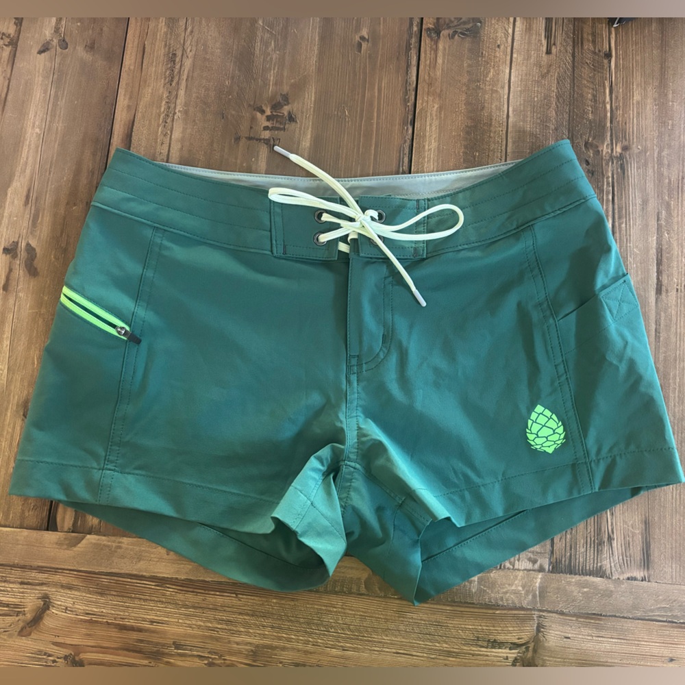 Stio Teal Swim Shorts
